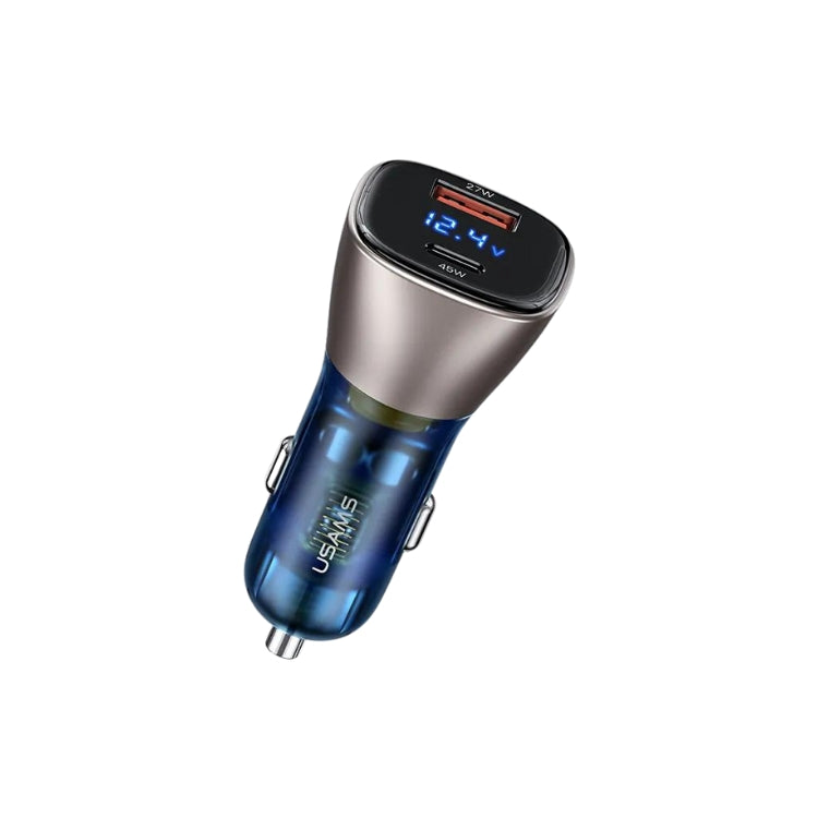 72W A+C DUEL PORTS DIGITAL DISPLAY FAST CAR CHARGER